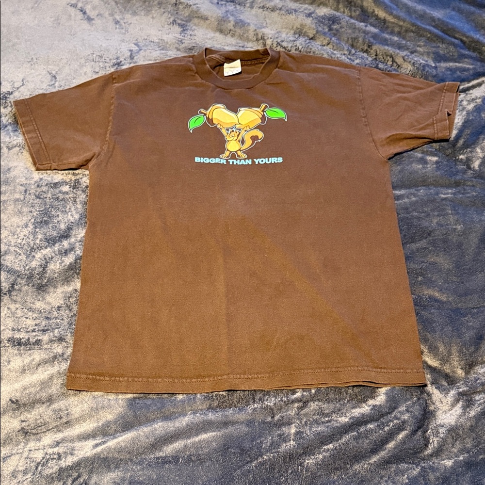 Alstyle Brown Short Sleeve Tee with Graphic